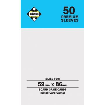 Protecții pentru cărți de joc Kaissa Premum Sleeves 59 x 86 mm (Small TCG) - 50 buc.