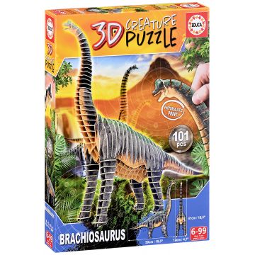 Puzzle 3D pentru copii Educa din 101 de piese - Brachiosaurus