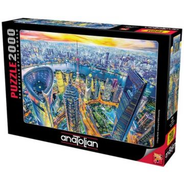 Puzzle Anatolian de 2000 de piese - Vedere peste Shanghai