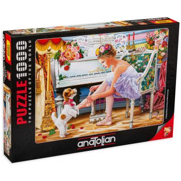 Puzzle Anatolian din 1000 de piese - Balerina si catelul