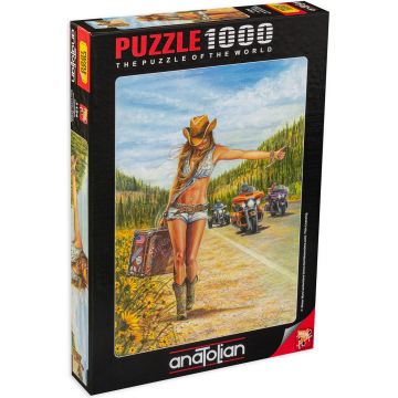 Puzzle Anatolian din 1000 de piese - O femeie in America