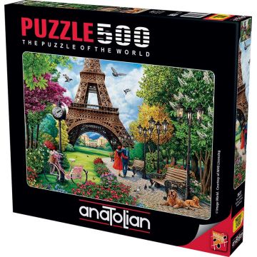 Puzzle Anatolian din 500 de piese - Primavara la Paris