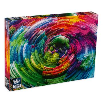 Puzzle Black Sea din 1000 de piese - Uragan colorat