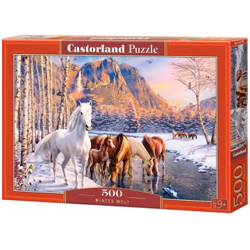 Puzzle Castorland din 500 de piese - Poveste de iarnă