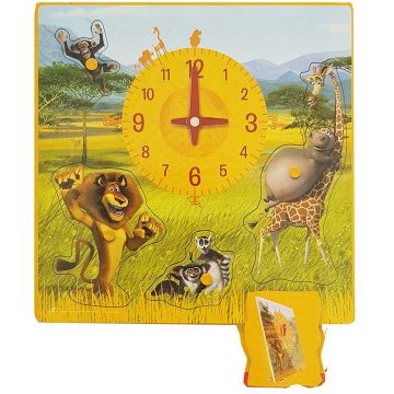 Puzzle ceas din lemn Woodyland - Madagascar 2