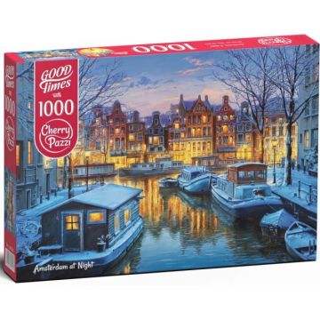 Puzzle Cherry Pazzi din 1000 de piese - Seara in Amsterdam