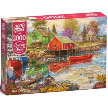Puzzle Cherry Pazzi din 2000 de piese - Casa de lângă râu