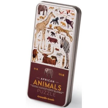 Puzzle Crocodile Creek din 150 de piese - Animale africane