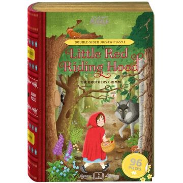 Puzzle cu două fețe Professor Puzzle 96 de piese - Scufița Roșie