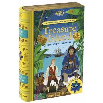Puzzle cu două fețe Professor Puzzle din 252 de piese - insula comoara