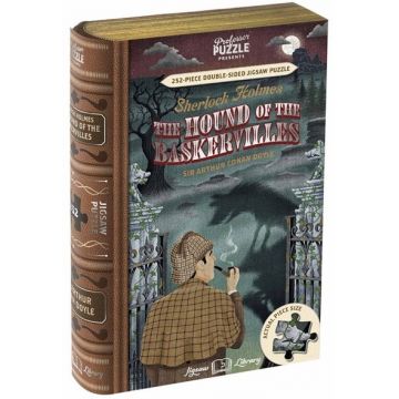 Puzzle cu două fețe Professor Puzzle din 252 de piese - Sherlock Holmes, Câinele din Baskerville