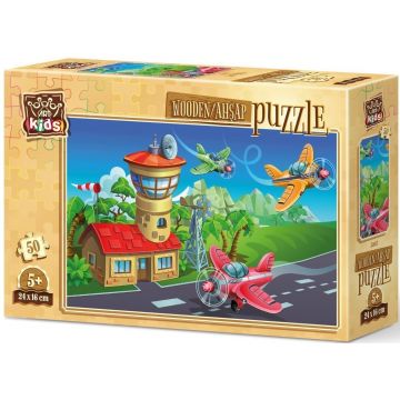 Puzzle din lemn Art Puzzle din 50 de piese - Avioane