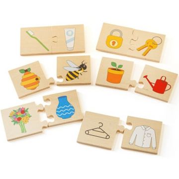 Puzzle din lemn Bigjigs - Asociațiile