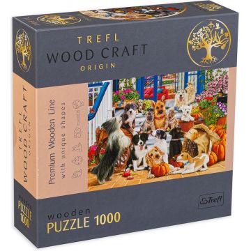 Puzzle din lemn Trefl din 1000 de piese - Prietenia cainilor