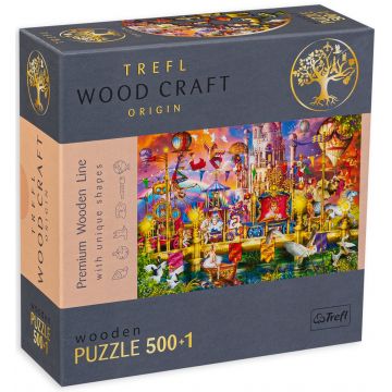 Puzzle din lemn Trefl din 500+1 de piese - O lume magica