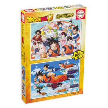 Puzzle Educa din 2 x 100 de piese - Dragon Ball