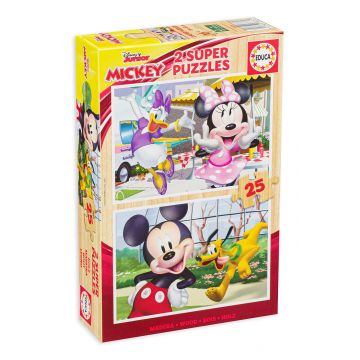 Puzzle Educa din 2 x 25 de piese - Mickey si prietenii