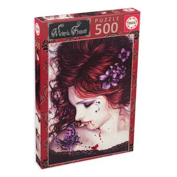 Puzzle Educa din 500 de piese - Fata cu fluturas