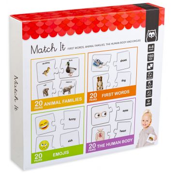 Puzzle educativ 2 in 1 Eurekakids - Match It