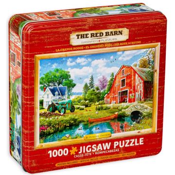 Puzzle Eurographics din 1000 de piese - Ferma rosie