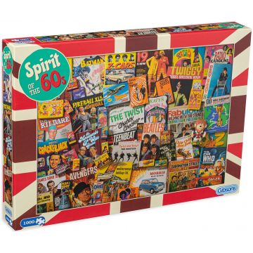 Puzzle Gibsons din 1000 de piese - Spiritul anilor 60