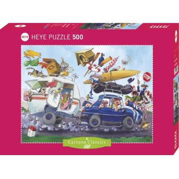 Puzzle Heye din 500 de piese - Călătoria nebună
