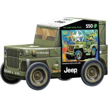 Puzzle in cutie metal Eurographics din 550 de piese - Jeep militar