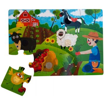 Puzzle Neobebek - DinoMini Feel and Touch, Ferma