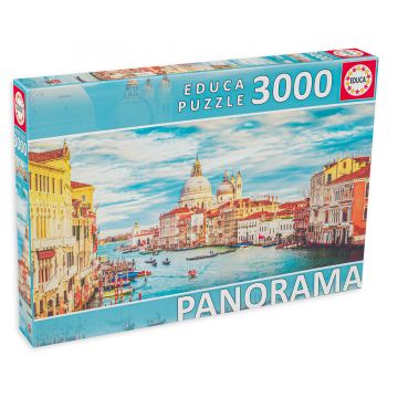 Puzzle panoramic Educa din 3000 de piese - Marele Canal Venetia