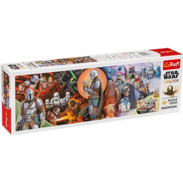 Puzzle panoramic Trefl din 1000 de piese - Mandalorianul