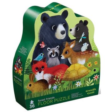 Puzzle pentru copii podea Crocodil Creek din 36 de piese - Animale din pădure