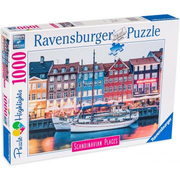 Puzzle Ravensburger din 1000 de piese - Copenhaga, Danemarca