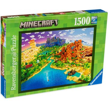 Puzzle Ravensburger din 1500 de piese - World of Maincraft