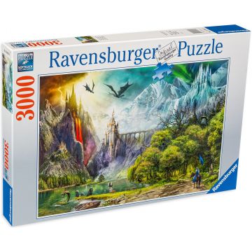 Puzzle Ravensburger din 3000 de piese - În muntele dragonilor