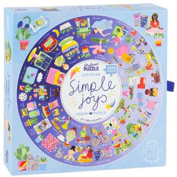 Puzzle rotund Professor Puzzle din 1000 de piese - Micile bucurii ale vieții