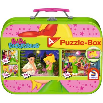 Puzzle Schmidt 4 în 1 - Aventurile lui Bibi