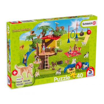 Puzzle Schmidt din 40 de piese - Catelusi fericiti