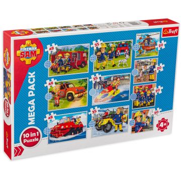 Puzzle Trefl 10 în 1 - Pompierul Sam