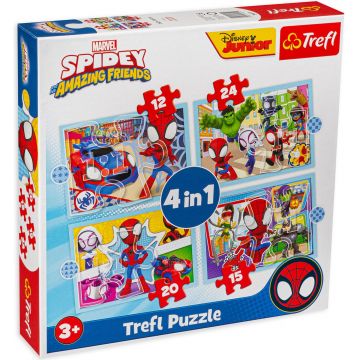 Puzzle Trefl 4 in 1 - Echipa lui Spidey