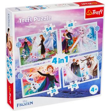 Puzzle Trefl 4 in 1 - Magie în pădure
