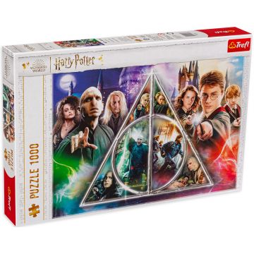 Puzzle Trefl din 1000 de piese - Harry Potter și Talismanele Morții
