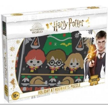 Puzzle Winning Moves din 1000 de piese - Crăciun la Hogwarts