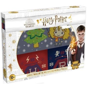 Puzzle Winning Moves din 1000 de piese - Harry Potter și Crăciunul în lumea fermecată