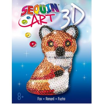Sequin Art Creative Kit - DIY 3D sequin fox