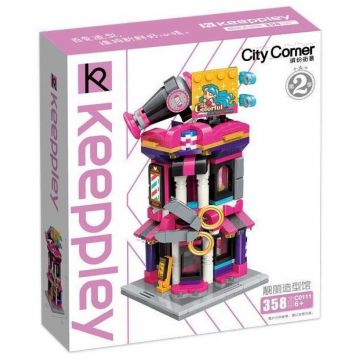 Set constructie Qman City Corner - Keeppley, Viziune frumoasa