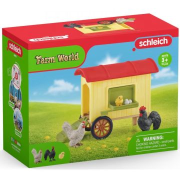 Set de joc Schleich Farm World -  Coop de pui mobil