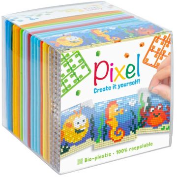 Set de pixeli creativi Pixelhobby Classic - Cube, Animale marine