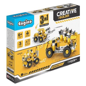 3 în 1 Engino Creative Builder - Încărcător pe roți
