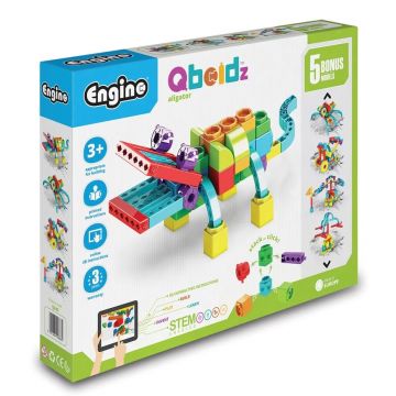 5 în 1 Engino Qboidz - Aligator