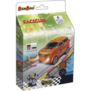 Constructor BanBao - Mini Cart, 26 de piese, portocaliu